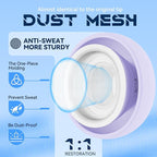 4 Pairs Replacement Ear Tips for AirPods Pro 2nd/1st Generation with Portable Storage Box & Cleaner Pen,Noise Reduction Holewith & Built-in dust Guard Screen,Silicone EarTips(Purple)