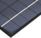 Akozon 1.2W 5V Portable Solar Panel Charger for Phones & 3.7V Batteries – Lightweight Polycrystalline Silicon Power Bank Solution