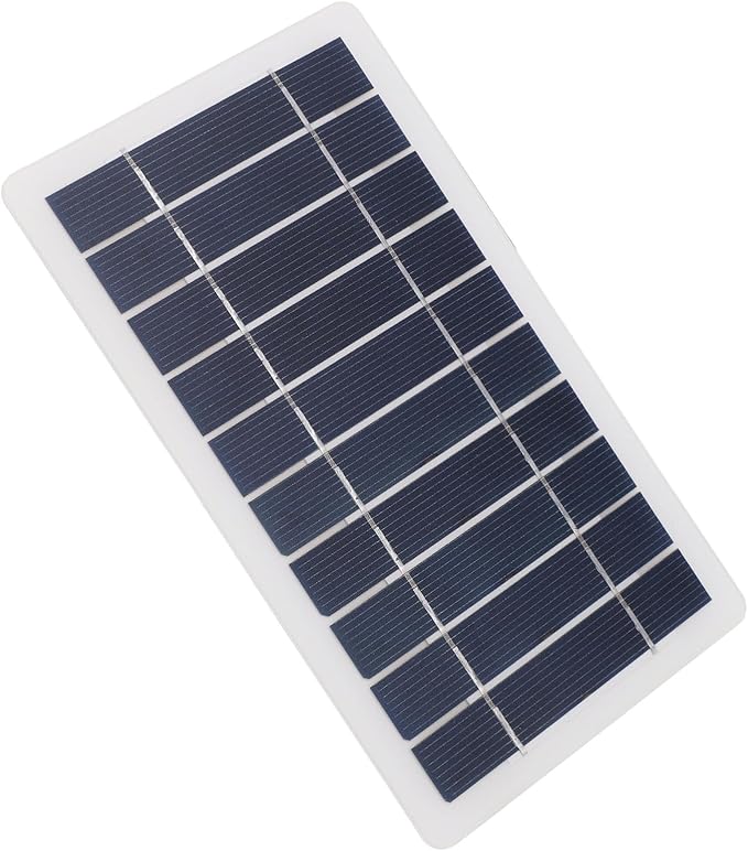 5W Solar Panel for Phone Radio, Solar Panel Charger for Micro USB & USB C Port, 5W USB Solar Panel for Small Devices, Without Power Storage Function