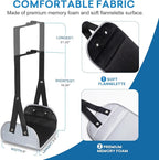 Foot Hammock for Plane Travel with Comfortable No Clashing Base, Portable Airplane Foot Rest Made with Memory Foam, Foot Sling Travel Essentials to Reduce Swelling and Soreness, Gifts for Travelers