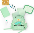 STEAMEDBUN Corduroy Toddler Backpack for Girls 2-4: Kids backpack for Boys Girls - 12 inch Preschool Kindergarten Backpacks - Daisy