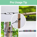 Retractable Portable Travel Clothesline with 12 Clips, Indoor Outdoor Clothes Drying Rack for Hotel, Cruise, Camping Accessories