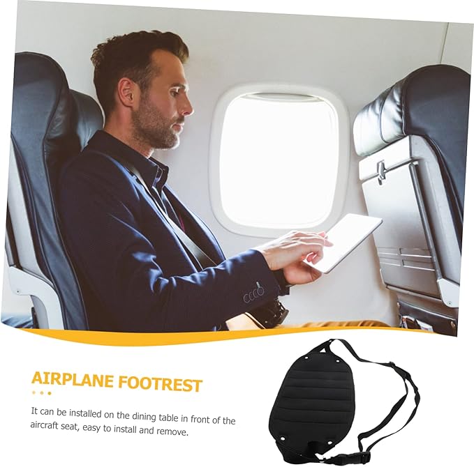 Ciieeo 1set Airplane Footrest Hammock Portable Travel Accessory for Comfortable Leg Support Easy Installation Material for and Car Travel