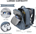 WONHOX Large Travel Backpack Carry on Flight Approved Laptop Work Business Backpack for Women Men Mochila de Viaje