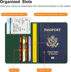 FINTIE Passport Holder, Slim Travel Wallet RFID Blocking Card Case Cover Passport Cover Protector Essentials with Credit Card Slots for Women/Men | Slim, RFID Blocking, Card Case Cover, Essentials, Credit Card Slots