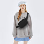 Fanny Pack Crossbody Bag for Women and Men, Belt Bag for Hiking Bum Bag with Adjustable Strap, Waist pack for Running Workout Sports Travel Black