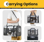 Conlun Soft-Sided Cat Carrier for Small-Medium Cats, Puppies up to 15 Lb, Airline Approved