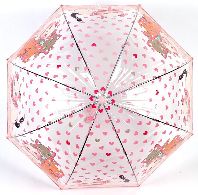 Kids Clear Umbrella for Rain Dome Bubble Umbrellas Windproof for Kids Boys and Girls
