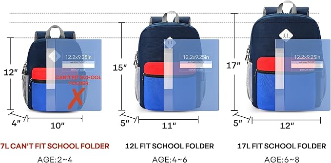 mibasies Toddler Backpack for Boys 2-4: Preschool Backpacks for Boys - Cute Kids Backpack