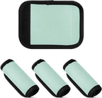 DOMIKING Light Green Luggage Handle Wrap Soft Luggage Identifiers for Suitcase Grip Tags for Travel Bag Luggage Suitcase Handle Covers Travel Accessories, 2 Pack