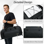 MIER Large Gym Bag for Men Sports Duffle Bag with Shoe Compartment 60L Lightweight Duffel Bags for Workout Fitness Travel