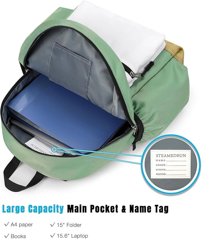 STEAMEDBUN Kids Backpack for Boys 6-8: Toddler Backpack for Preschool Kindergarten - Boys Backpacks for Elementary 4-6