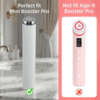 2Pcs Silicone Protective Head Case Suitable for Mini Booster Pro，Beauty Device Cover Head Cap for Mini Booster Pro Accessory (White)
