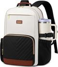 Laptop Backpack for Women Bookbag: 15.6 inch Work School Backpacks with Pouch Pocket for Large Capacity Cup & USB Charger College Book Bag Travel Business Nurse Teacher Bookbags Anti-theft Back Pack