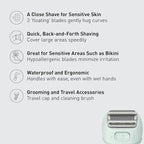Panasonic Electric Bikini Trimmer, Women's Waterproof, Full-Body Cordless Electric Razors for Women with Bikini Attachments, 3 Hypoallergenic Blades, for Travel, Shower and Everyday Use - ES-AWL6AG