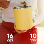 Hydrapeak 32oz Stainless Steel Vacuum Insulated Food Jar | for Hot Food and Cold Food, Wide Mouth Leak-Proof Soup for Adults, 10 Hours Hot and 16 Hours Cold (Camo)