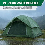 Camping Tent for 2 Person, 4 Person, 6 Person - Waterproof Two Person Tents for Camping, Small Easy Up Tent for Family, Outdoor, Kids, Scouts in All Weather and All Season by Clostnature