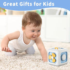 SOCBTNSO Busy Cube Toy for 1 Year Old, Montessori for 1+ Year Old, Travel Toys for Toddlers 1-3, Learning Fine Motor Skills| Birthday Gifts for 12 Months