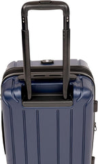 NONSTOP NEW YORK Luggage Expandable Spinner Wheels hard side shell Travel Suitcase Lightweight, TSA Lock, Double USB Port (Navy, Checked-Large 28-Inch)