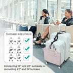 Vigorport Luggage Straps, Luggage Connector Straps for Suitcases Add A Bag and Connect Your 2 Suitcases Together Adjustable Attachment Accessories Belts (1'' Width S Size)