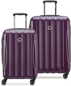 DELSEY PARIS Helium Aero Hardside Expandable Luggage with Spinner Wheels, Plum, 2-Piece Set (21/24)