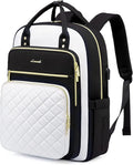 LOVEVOOK Laptop Backpack for Women, Lightweight Casual Daypacks, 15.6in Laptop, USB Port, Oxford Cloth, Ergonomic Shoulder Straps, 18 Pockets, 12-Month Free Return