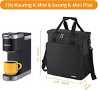 LEFOR·Z Travel Coffee Maker Carrying Bag Compatible with Keurig K-Mini or K-Mini Plus, Single Serve Coffee Maker Portable Storage Bag with Shoulder Strap(Patented Design)
