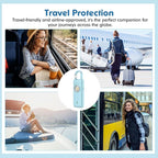 Rechargeable Personal Alarm for Women - Valentine Birthday Gifts for Women, Daughter, College Student, Teen Girl, Elders, Kids, Siren Alarm, USB Charging, Aqua