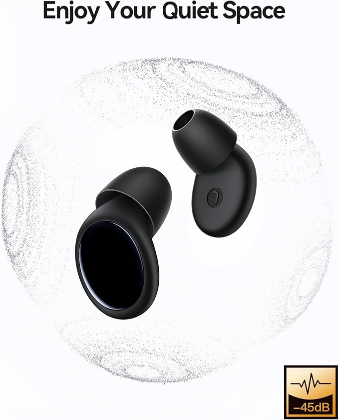 45dB Ear Plugs for Sleeping Noise Cancelling Ear Plugs for Noise Reduction & Snoring, Concerts, Earplugs for Sleep,Sider Sleepers Airplane, Silicone Earplugs Reusable Concert Ear Plug