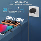 Phone 15/16/17 Pro Max Charger Fast Charging, 20W Dual Port USB C Charger Block with 6.6FT Long USB C to C Charging Cable Cord for Phone 17 16 15 Pro Max/17 16 15Pro/15/1615Plus,Air