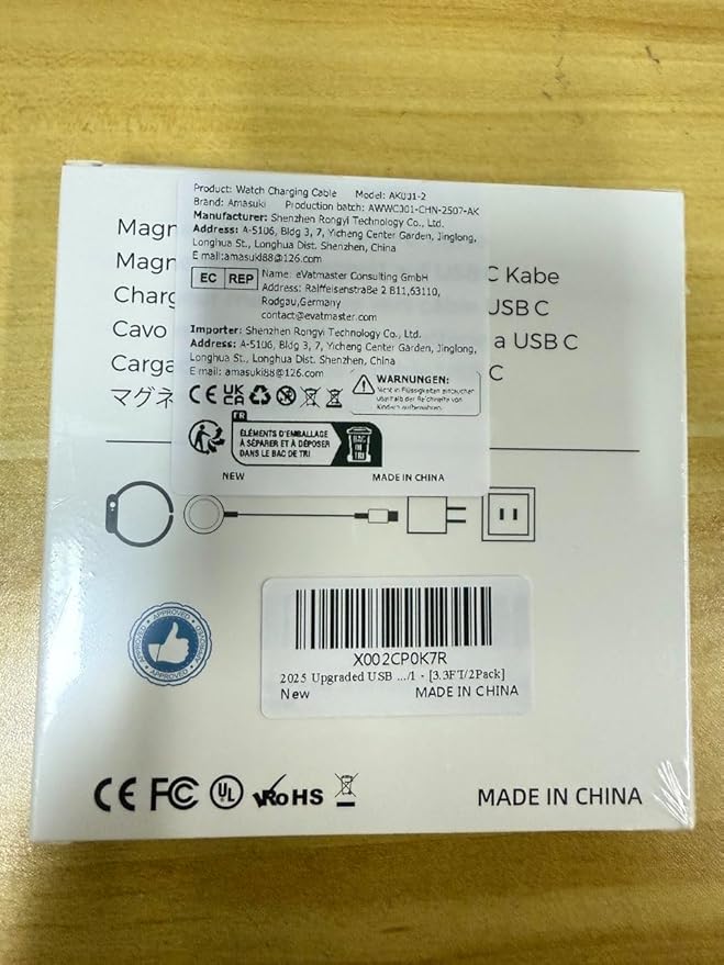 𝟐𝟎𝟐𝟔 𝐔𝐩𝐠𝐫𝐚𝐝𝐞𝐝 𝐔𝐒𝐁 𝐂 for Apple Watch Charger Magnetic iWatch Charger Accessories Wireless Portable Compatible with iWatch Series 11/10/9/8/7/6/SE/SE2/5/4/3/2/1 Ultra/SE-[3.3FT/2Pack]