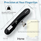 iHome Digital Luggage Scale - 110lbs Portable Suitcase Scale with LCD Display - Luggage Weight Scale (220LSGL2BL)