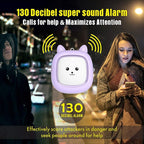 Personal Safety Alarm, VIGOROAD 5 Pack Loud 130dB Siren Emergency Panic Alarm with LED Light, Easy Pull Pin Keychain Self-Defense Security Alarm for Women, Seniors, Kids