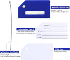 Silicone Luggage Tag with Name ID Card Perfect to Quickly Spot Luggage Suitcase