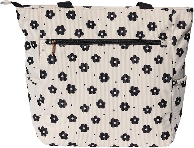 Original Floral Water Resistant Large Tote Bag Shoulder Bag for Gym Beach Travel Daily Bags Upgraded