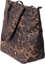 ESVAN Original Floral Tote Bag Large Shoulder Bag with Multi Pockets for Gym Travel Beach Daily Bags