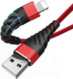 [Apple MFi Certified] iPhone Charger 6ft, Lightning Cable 6 Foot,2 Pack Long Durable Braided,6 feet Nylon Metal Connector Phone Charging Cord Compatible with iPhone X/XS Max/XR/8 Plus/7/6/5/SE, iPad