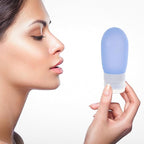 Travel Bottles for Toiletries 4pcs 80ml Refillable Silicone Squeeze Containers Leakproof Travel Size Liquid Bottles for Shampoo Conditioner Lotion Portable for Women