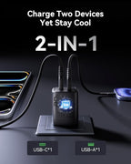INIU Pocket Size 5000mAh 20W PD Fast Charging Power Bank & 2-Pack 30W PD Fast Charging, [USB-C + USB-A] Wall Charger Combo