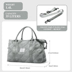 HYC00 Travel Duffel Bag,Carry-on Overnight Weekender Bags for Women,Sports Tote Gym Bag with Wet Pocket