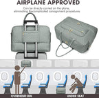 Large Women Travel Duffle Bag - Carry on Overnight Bag Weekend Travel Duffel Tote Bag Yoga Gym Bag with Wet Pocket Toiletry Weekender Overnight Bag for Travel Business Trips Sport Hospital