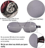 PrettyCare 3D Sleep Mask 2 Pack,Eye Mask for Side Sleeper -3D Contoured Sleeping Mask Blackout Out for Men Women - Zero Eye Pressure Blindfold with Ear Plugs, Night Masks with Travel Bag (Black＆Grey)