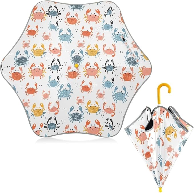 ALAZA Kids Umbrella Stick Umbrellas Cute Umbrella for Boys Girls Toddler UV/Sun Rain Windproof