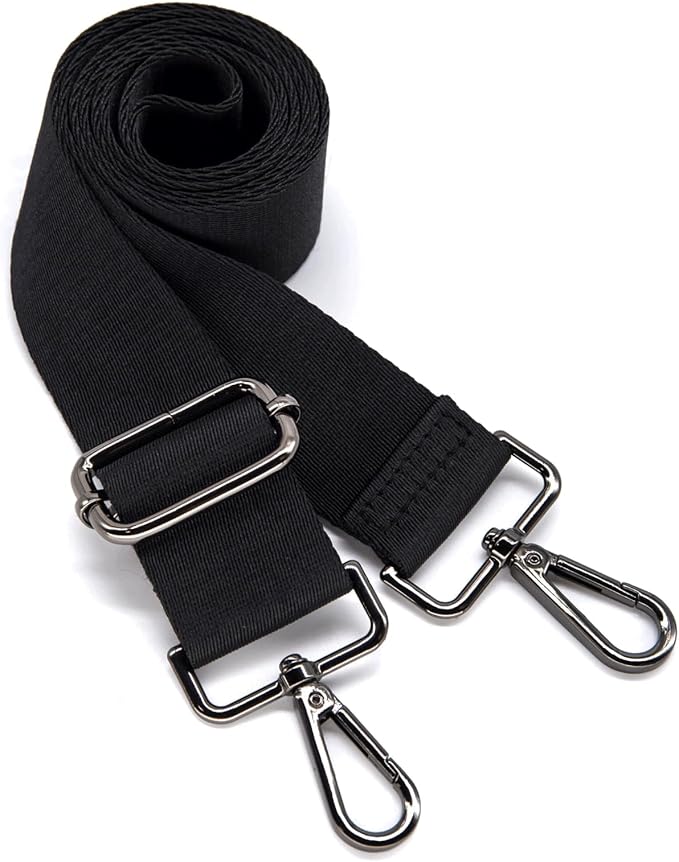 S&loyoe Thickened Solid Color Purse Straps Replacement Crossbody Bag Strap Adjustable Wide Guitar Straps for Handbags 1.5inch