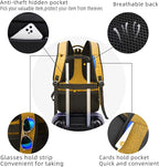 DUSLANG 17 Inch Laptop Backpack for Travel Water Resistant College Backpack for Women Laptop Bag with USB Charging Port Work Backpack,Yellow