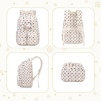PIG PIG GIRL Corduroy Backpack Kids Backpack for Girls School Bags for Middle School Students Book Bag for Elementary Primary Kawaii Ita Backpack, Flower