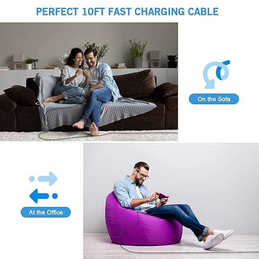 2 Pack iPhone Charger,iPhone 14 Wall Charger Cube Dual Port USB-A Adapter Block with 10FT USB A to Lightning Fast Charging Cable Cord for iPhone 14/13/12/11/Pro Max/Pro/Plus,8 Plus/7/6/XS/XR/X/SE,iPad
