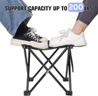 KABOER 2 Pack Folding Camping Stool Portable Outdoor Camping Chair for Fishing BBQ Hiking Gardening Beach Travel with Carry Bag