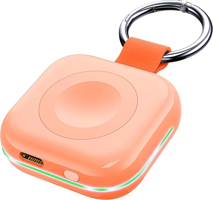 HUOTO Power Bank for Apple Watch 10,1200mAh Battery Pack Magnetic iWatch Charger Portable Travel Quick Wireless Charging with Built in Cable for Apple Watch 11/10/9/Ultra2/8/Ultra/7/6/Se/5/4/3/2/1