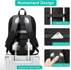 hk Business Backpack for Men 15.6 Inch,Slim & Expandable Waterproof Travel Laptop Backpack, Anti-Theft Lightweight Work Computer Bag, College Laptop Backpacks Gifts for Men Women-Black